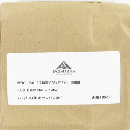 Jacob Hooy Pau D Arco Gesneden 250 gr
