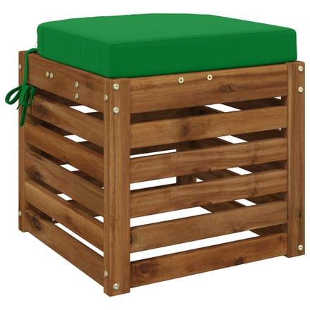 vidaXL - 1-delig - zitkussen - SOEST - 100% - Polyester - Groen - 45 - x - 45 - x - 7 - cm