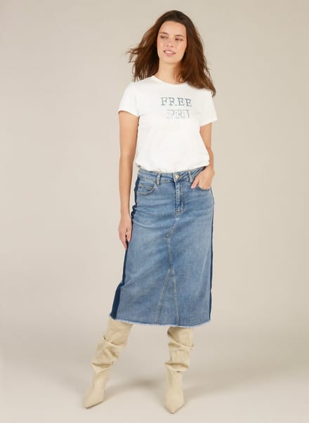 YEST Iris Bottoms - Bleach Blue Denim - maat 46