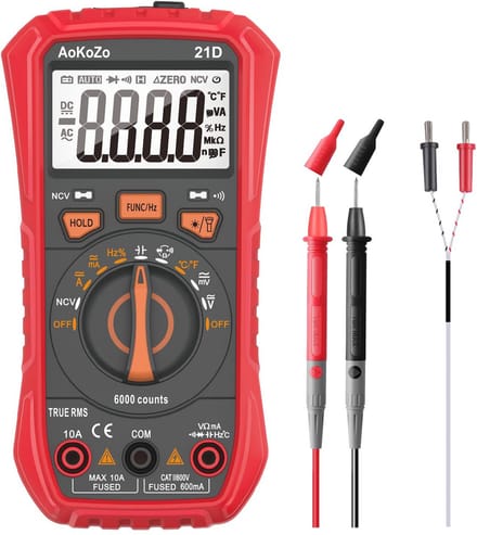 Digitale Multimeter 6000 Tellingen met TRUE RMS en Automatisch Bereik