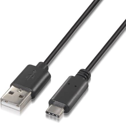 Kabel USB A naar USB C Aisens A107-0050 Zwart 50 cm