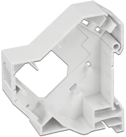 DIN-Rail houder voor 1 Keystone module (versie 2) / wit