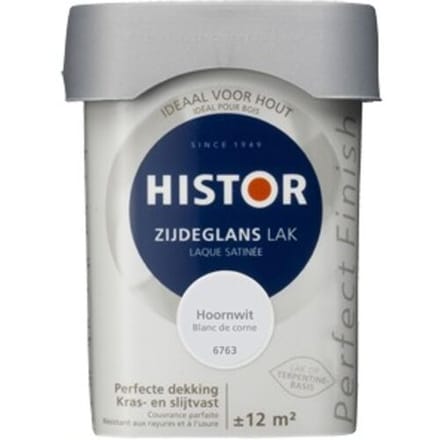 Histor Perfect Finish Lak Zijdeglans 0,75 liter - Hoornwit