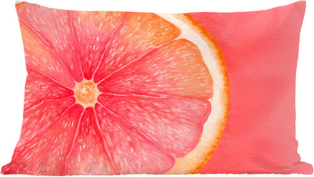 Sierkussens - Kussentjes Woonkamer - 60x40 cm - Grapefruit - Roze - Levendig
