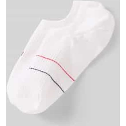 Tommy Hilfiger Dames Footies High Cut Rib 2-Pack Wit