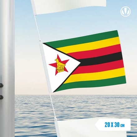 Vlaggetje Zimbabwe 20x30cm