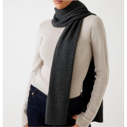 GUESS Afrah Scarf Swtr Dark Coal Heather M9 Taglia: OS | Sciarpe Outlet | Donna
