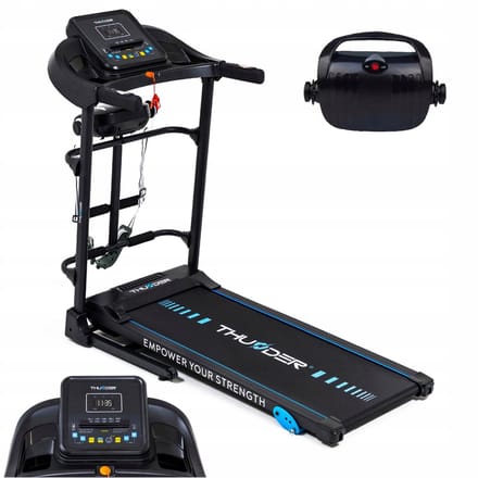 THUNDER Loopband - Opvouwbaar - 12,8 km/u - 3 hellingsniveaus - Met massageapparaat - THUNDER G8000-D