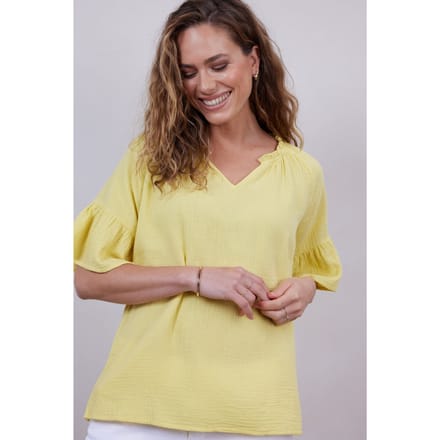 DIDI Blouse Ruby In Yellow Cream Taglia: 42 | Magliette intime Outlet | Donna | Bianco