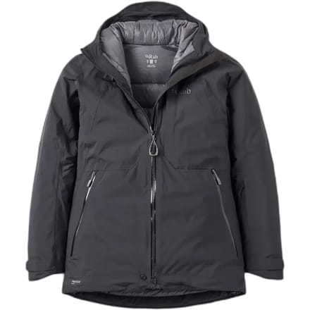 Ski Jas Rab Women Optical Down Jacket Black-M