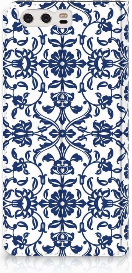 Huawei P10 Plus Smart Cover Flower Blue