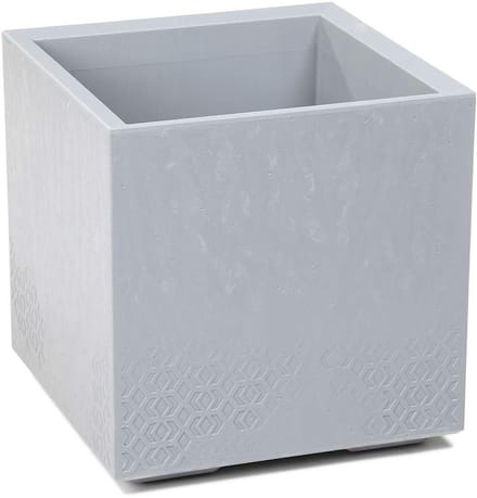 HowHomely Betonique - Bloempot - 40x40 cm - Imitatie Beton - Grijs