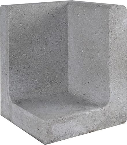 L-element hoek grijs 30x30x40 cm