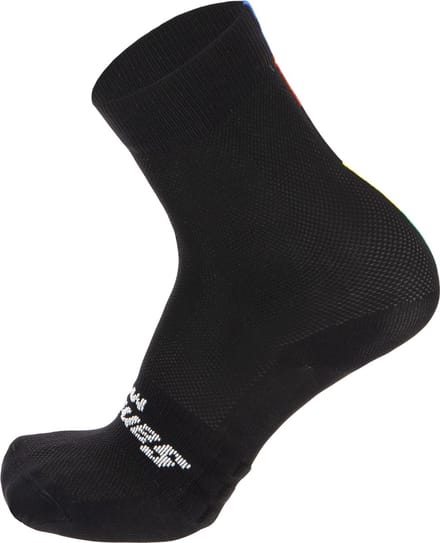 Santini Official Uci Rainbow Socks  - Maat XS
