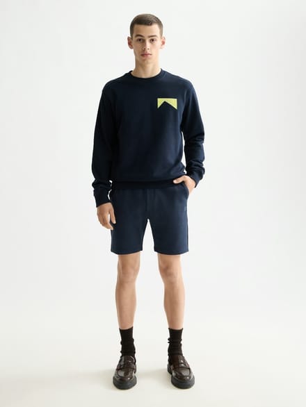 Scotch & Soda Front + Back Artwork Sweatshirt Sky Captain Taglia: XXL | Maglioni a maglia Outlet | Uomo