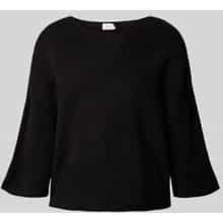 Gebreide pullover met linnen