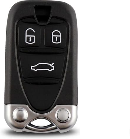 XEOD Autosleutelbehuizing - sleutelbehuizing auto - sleutel - Autosleutel / Geschikt voor: Alfa Romeo Brera & 159 3 knops