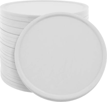 CombiCraft Blanco Plastic munten Ø35mm - wit - 100 stuks