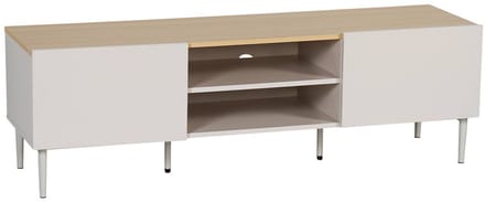 sweeek - Tv-meubel metaal en houtdecor 2 deuren 140cm - ashton
