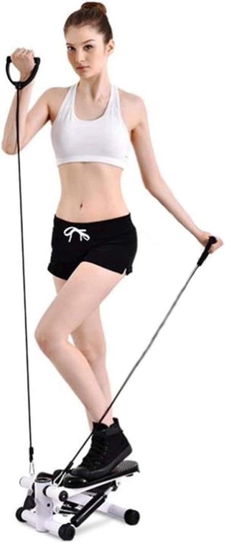 Mini Stepper - Fitness Trainer - Thuis Trainen - Hydraulische Cilinder - 31x39x17cm - Wit