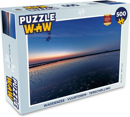 Puzzel Waddenzee - Vuurtoren - Terschelling - Legpuzzel - Puzzel 500 stukjes