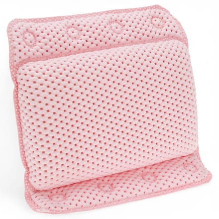 Dailygoods- Badkussen Zacht - Neksteun Bad - Antislip - Sneldrogend - Ergonomisch - 8 Zuignappen - Waterafstotend