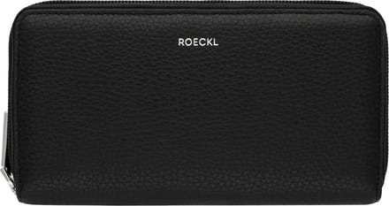 ROECKL Leren Portemonnee Bea Zip Around Wallet Black Zwart