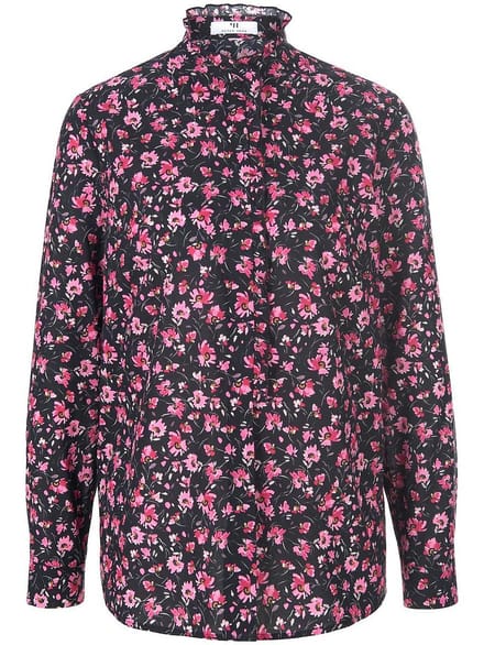 Blouse 100% katoen Van Peter Hahn zwart