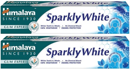 HIMALAYA - Tandpasta - Sprankelend Wit - 75ml - Aantal: 2 (Verpakking van 2)
