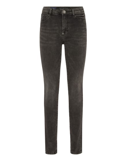 Denim High Waist Jegging Logo