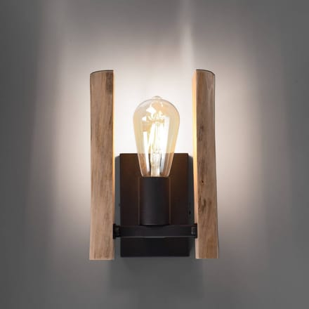 JUST LIGHT. GmbH Wandlamp Log van hout