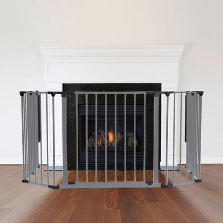 Safetots Meerdere Panelenhek voor Openhaard, 82cm D x 104cm B, Grijs