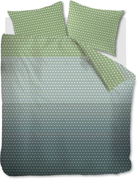 Beddinghouse Silas dekbedovertrek - Tweepersoons - 200x200/220 cm - Blauw Groen