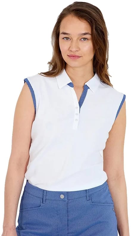 Abacus Golf Bovey Drycool Dames Mouwloos T-shirt Wit XL Vrouw