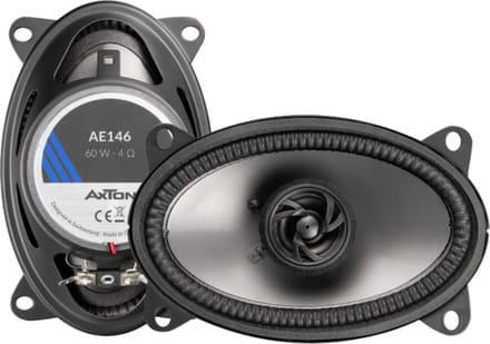Axton AE146 - Autospeaker - 4x6 inch speakers - kleine ovale luidsprekers - 2 weg - 4 Ohm 60 Watt RMS - goedkope boxen