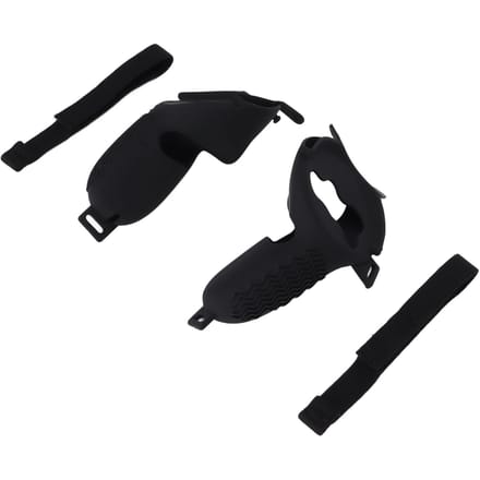 Couvre-poignée pour Oculus Quest 2 Silicone Anti-chute Manchon de poignée VR pour Accessoires Oculus Quest 2 Noir noir