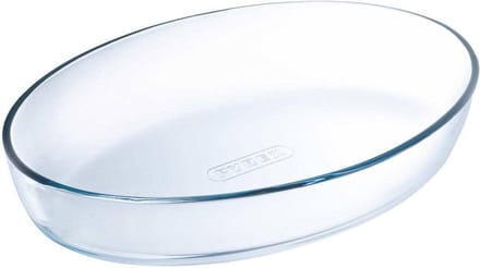 Pyrex - Iconic's Ovenschaal Ovaal 1,6 liter - Transparant - Borosilicaatglas