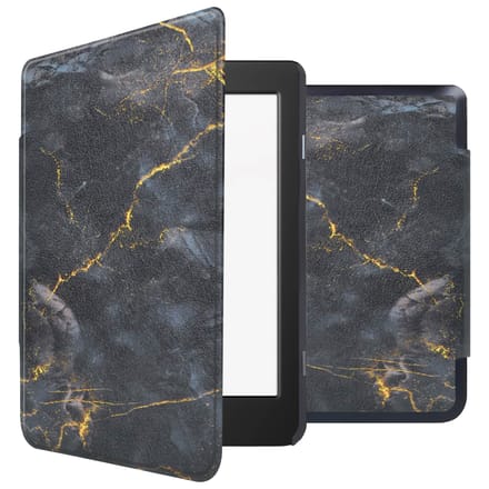 imoshion Design Slim Hard Case Bookcase voor de Kobo Nia - Black Marble