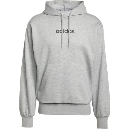Adidas Essentials Linear Fleece Hoodie Grijs S Man
