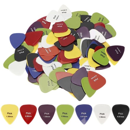 100 stuks Gitaarplectrums Diverse Kleuren Plectrum voor Ukulele Elektrische Gitaren Onderdeel Accessoire beige