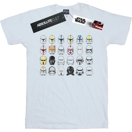 Star Wars Heren Trooper Helmen T-Shirt (Wit)