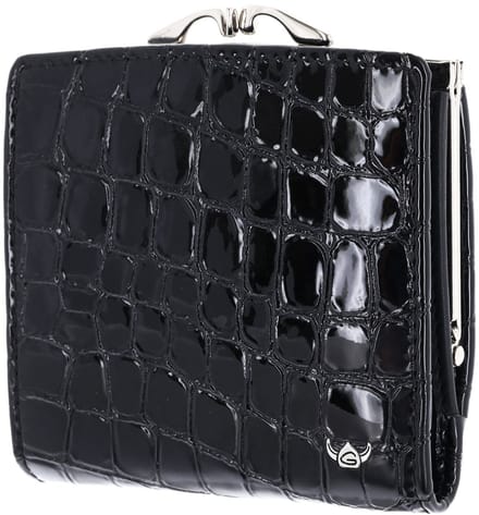 Golden Head Leren portemonnee Cayenne RFID Protect Bügelbörse 2049 Schwarz zwart