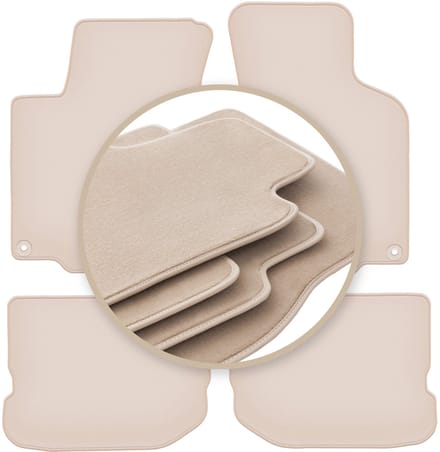 PREMIUM beige matten voor: Seat Leon I hatchback 1999-2005