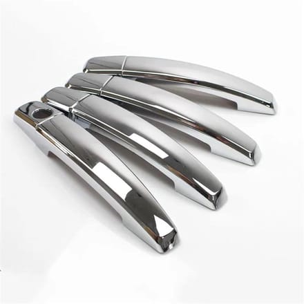 Deurgreep Covers - Styling Accessoires - Auto Beschermen - Krasbestendig ABS - Set van 8 - Zilver
