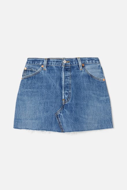 RE/DONE Mini Skirt Indigo Taglia: W25 | Minigonne Outlet | Donna | Blu