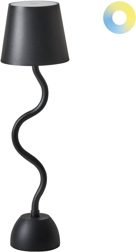 VOUGA - Tafellamp - Zwart - Aluminium/IJzer