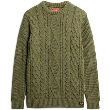Superdry JACOB CABLE JUMPER Heren Trui - Maat L