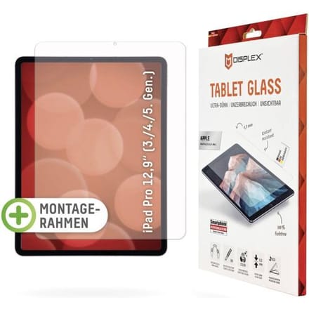 DISPLEX Tablet Glass 01533 Screenprotector (glas) Apple IPad Pro 12.9 (3.GEN, 2018), IPad Pro 12.9 (4.GEN, 2020), IPad Pro 12.9 (5.GEN, 2021), IPad Pro 12.9