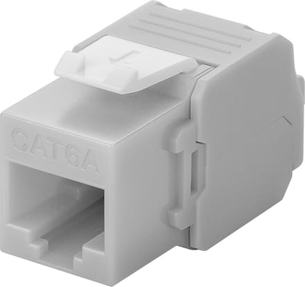 Danicom CAT6a UTP Keystone Connector - Toolless - Grijs