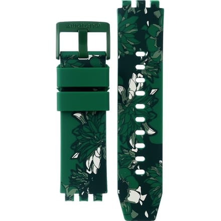 Swatch Plastic - BigBold - SB0/SO27 ASB05G104 SB05G104 Camoflower Green Horlogeband